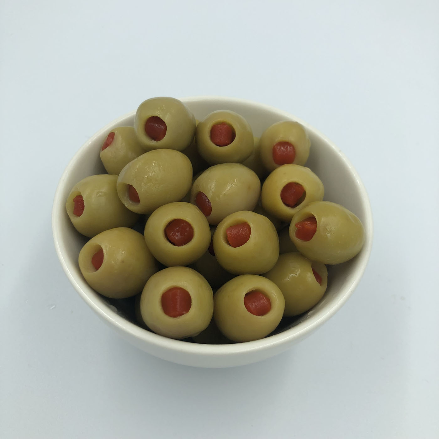 Kırmızı Biber Dolgulu Yeşil Zeytin